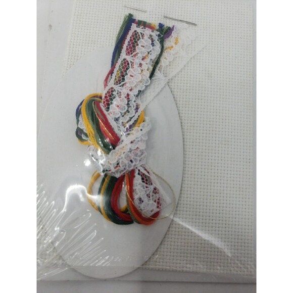 Lace Ornament Kits VTG 1992 Designs For The Needle Candles Kitty Sampler NOS - Picture 15 of 16